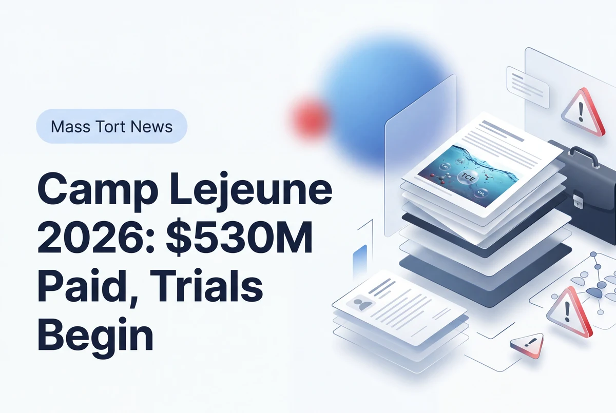 Camp Lejeune 2026: $530M Paid, Trials Begin