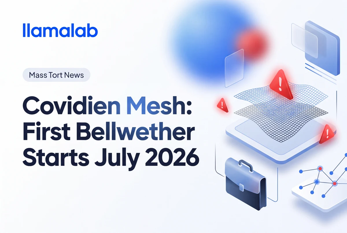 Covidien Mesh: First Bellwether Starts July 2026