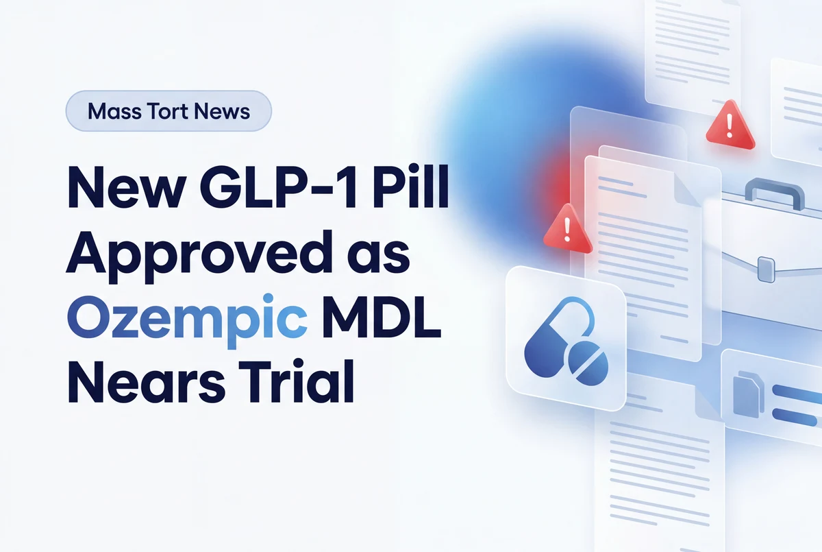 New GLP-1 Pill Approved as Ozempic MDL Nears Trial