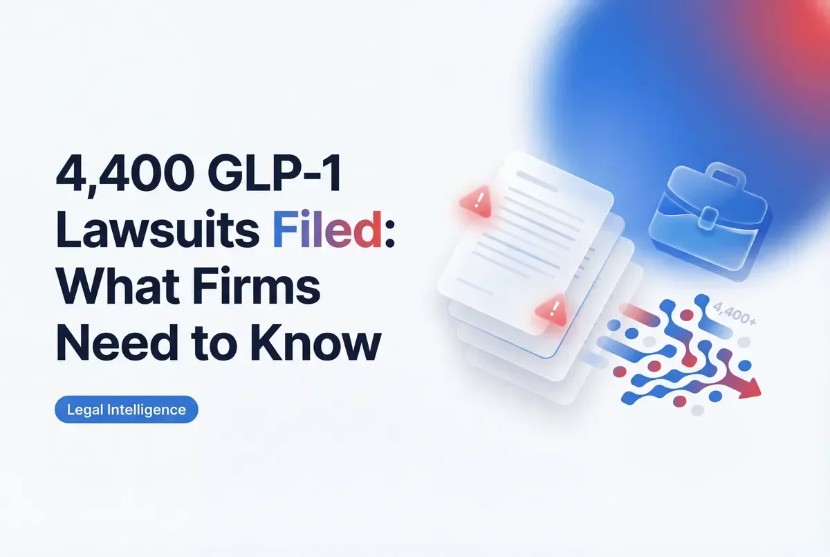 4,400 GLP-1 Lawsuits Filed: What Firms Need to Know