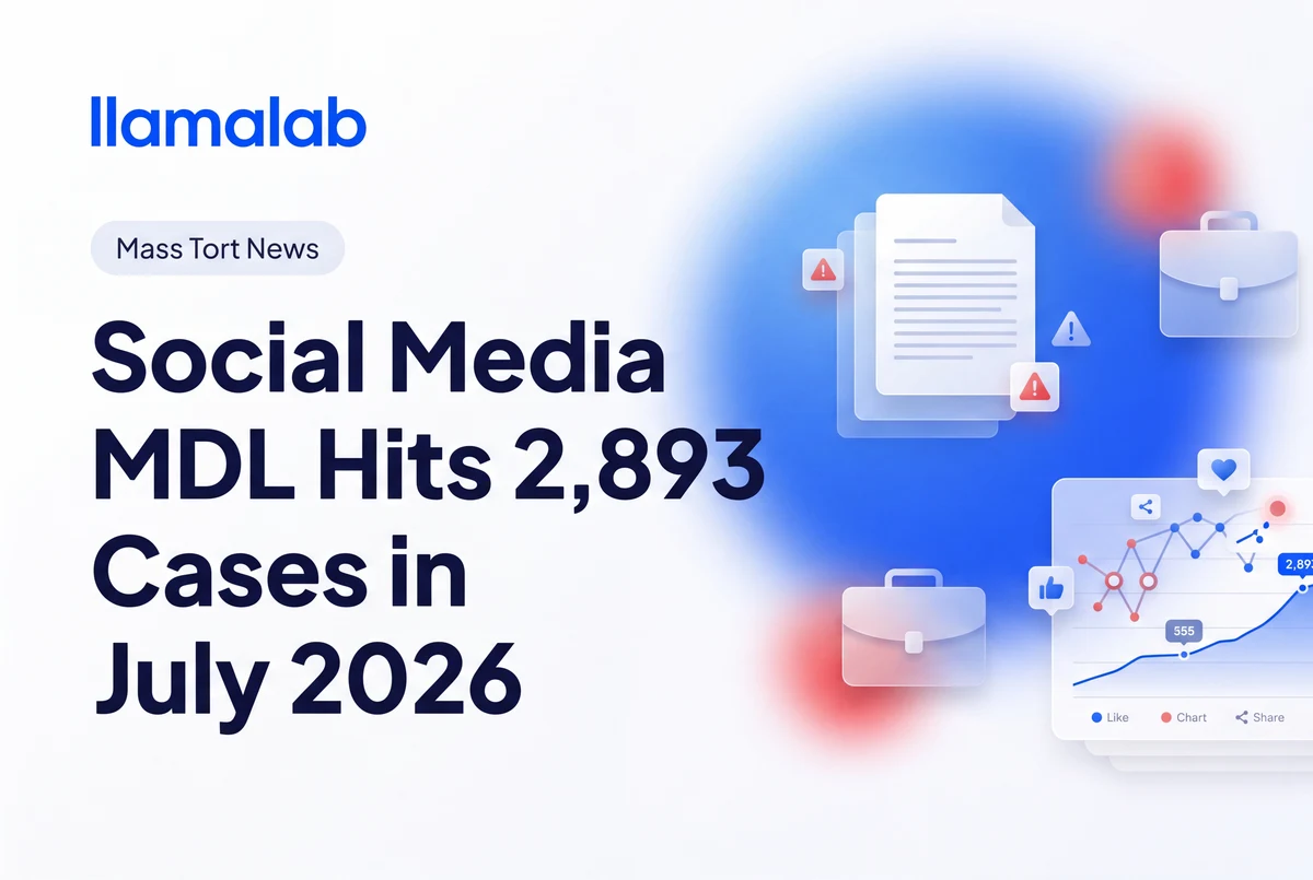 Social Media MDL Hits 2,893 Cases in July 2026